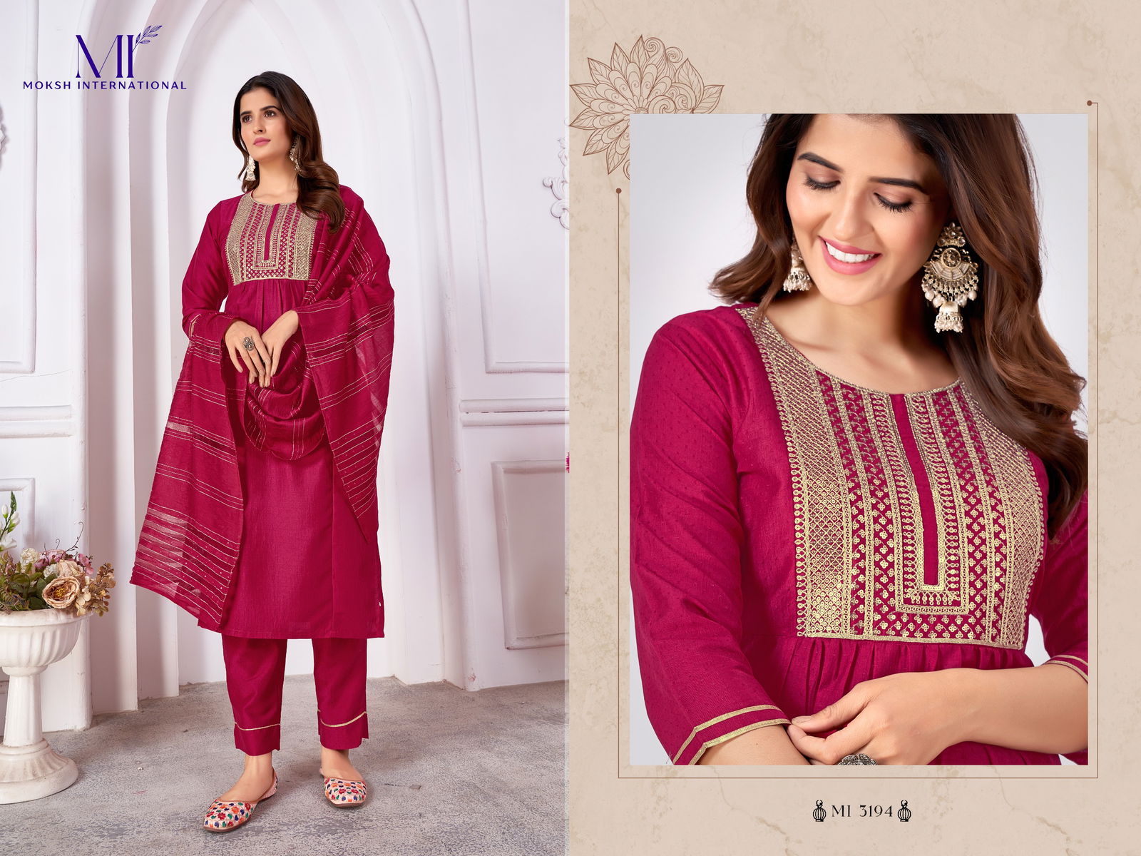 Rangoli Vol 1 By Moksh Heavy Silk Readymade Suits Wholesale Price In Surat
